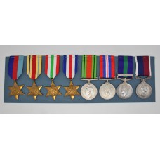 WW2, General Service Medal (Clasp - Malaya) and R.A.F. Long Service & Good Conduct Medal Group of Eight - Sgt. J.R. Buckham, Royal Air Force