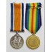 WW1 British War & Victory Medal Pair - Capt. A. Whittome, Royal Army Medical Corps (H.S. Aquitania)
