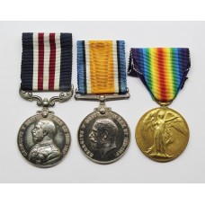 WW1 Military Medal, British War Medal & Victory Medal - Pte. E. Freshwater, 2/4th Bn. West Riding Regiment