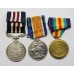 WW1 Military Medal, British War Medal & Victory Medal - Pte. E. Freshwater, 2/4th Bn. West Riding Regiment