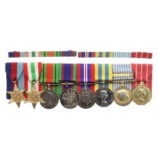 Canadian WW2 and Korean War Medal Group of Eight - A. Sgt. E.L. McGuire