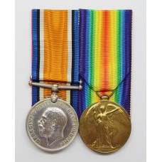 WW1 British War & Victory Medal Pair - Pte. F. Warn, 2nd Bn. Canterbury Regiment N.Z.E.F. - Died of Wounds
