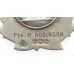 Border Regiment "C" Coy 1934-35 Hallmarked Silver Rugby Medallion - Pte. M. Robinson