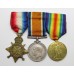 WW1 1914 Mons Star Medal Trio - Pte. W.J. Bryant, 17th Lancers (Formerly Grenadier Guards)