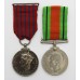 WW2 'Leeds Blitz' George Medal and Defence Medal - Harry Lee, Roof Spotter, Leeds City Gas Undertaking