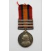 Queen's South Africa Medal (Clasps - Cape Colony, Tugela Heights, Relief of Ladysmith) - Pte. T.E. Andrews, King's Royal Rifle Corps - Wounded at Colenso