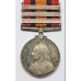 Queen's South Africa Medal (Clasps - Cape Colony, Tugela Heights, Relief of Ladysmith) - Pte. T.E. Andrews, King's Royal Rifle Corps - Wounded at Colenso