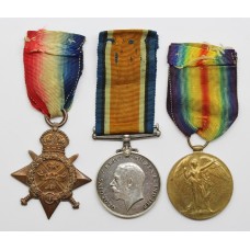 WW1 1914 Mons Star Medal Trio - Sjt. F.W. Ray, Lancashire Fusilie