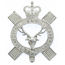 Queen's Own Highlanders (Seaforth and Camerons) Anodised (Staybrite) Cap Badge