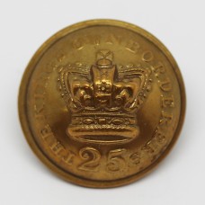 Victorian 25th (King's Own Borderers) Regiment of Foot Officer's Button (Large)
