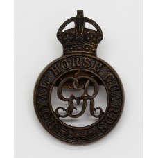 George V Royal Horse Guards Officer's Service Dress Cap Badge