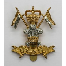 9th/12th Royal Lancers Cap Badge - Queen's Crown