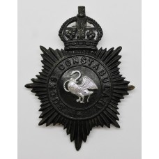 Buckinghamshire Constabulary Night Helmet Plate - King's Crown
