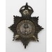 Middlesbrough Borough Police Night Helmet Plate - King's Crown