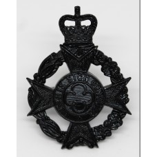 Royal Army Chaplain's Department Black Anodised (Staybrite) Cap Badge - Queen's Crown