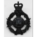 Royal Army Chaplain's Department Black Anodised (Staybrite) Cap Badge - Queen's Crown