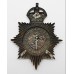 Macclesfield Borough Police Night Helmet Plate - King's Crown