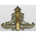 Royal Artillery Territorials 1908 White Metal Cap Badge - King's Crown
