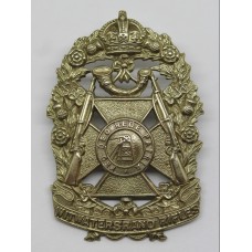 South African Witwatersrand Rifles Cap Badge - King's Crown