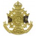 Canadian Les Voltigeurs de Quebec Cap Badge - King's Crown