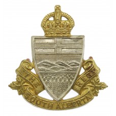 Canadian South Alberta Regiment Cap Badge - King's Crown