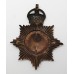 Cumberland & Westmoreland Constabulary Night Helmet Plate - King's Crown