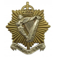 Canadian The Irish Regiment of Canada Cap Badge -King's Crown