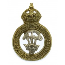 Princess Patricia's Canadian Light Infantry (P.P.C.L.I.) Cap Badge - King's Crown