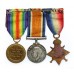 WW1 1914-15 Star Medal Trio - Pte. A. Thompson, Lincolnshire Regiment - Wounded in Action (Somme, 3/7/16)