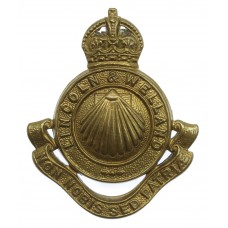Canadian Lincoln & Welland Regiment Cap Badge - King's Crown