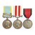 1854 Crimea Medal (Clasp - Sebastopol), Indian Mutiny Medal & Turkish Crimea Medal Casualty Group of Three - Pte. H. Buckley, 2nd Bn. Rifle Brigade - Severley Wounded at the Final Attack on the Redan and Wounded at Cawnpore