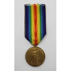 WW1 Victory Medal - Pte. L.S. Oliver, 7th Bn. East Kent Regiment (The Buffs) - Wounded