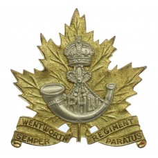 Canadian Wentworth Regiment Cap Badge - King's Crown