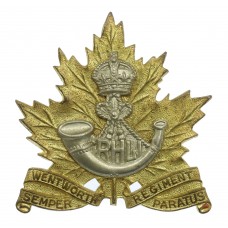 Canadian Wentworth Regiment Cap Badge - King's Crown