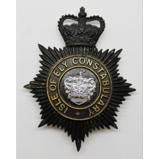 Isle of Ely Constabulary Night Helmet Plate - Queen's Crown