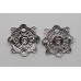 Pair of Garda Siochana (Irish Police) Chrome Collar Badges