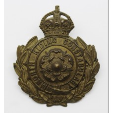 North Riding Constabulary Small Wreath Helmet Plate