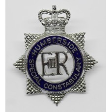 Humberside Special Constabulary Enamelled Cap Badge - Queen's Crown