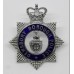 Dewsbury Borough Police Senior Officer's Enamelled Cap Badge - Queen's Crown