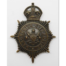Manchester City Police Night Helmet Plate - King's Crown