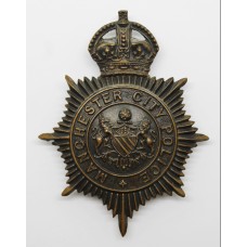 Manchester City Police Night Helmet Plate - King's Crown