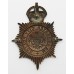 Manchester City Police Night Helmet Plate - King's Crown