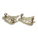 Pair of Reconnaissance Corps White Metal Collar Badges