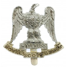 Royal Scots Greys Anodised (Staybrite) Cap Badge (Spread Wings)