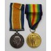 WW1 British War & Victory Medal Pair - Pte. J. Lapworth, Duke of Cornwall's Light Infantry