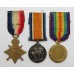 WW1 1914-15 Star Medal Trio - Spr. C.W. Benger, Royal Engineers (Railways)