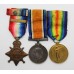 WW1 1914 Mons Star Medal Trio - Pte. D. McCulloch, 19th Hussars