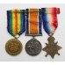 WW1 1914 Mons Star Medal Trio - Pte. D. McCulloch, 19th Hussars