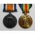 WW1 British War Medal, Victory Medal and Memorial Plaque - Pte. W. Hyner, 1st Bn. London Regiment - K.I.A.