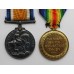 WW1 British War Medal, Victory Medal and Memorial Plaque - Pte. W. Hyner, 1st Bn. London Regiment - K.I.A.